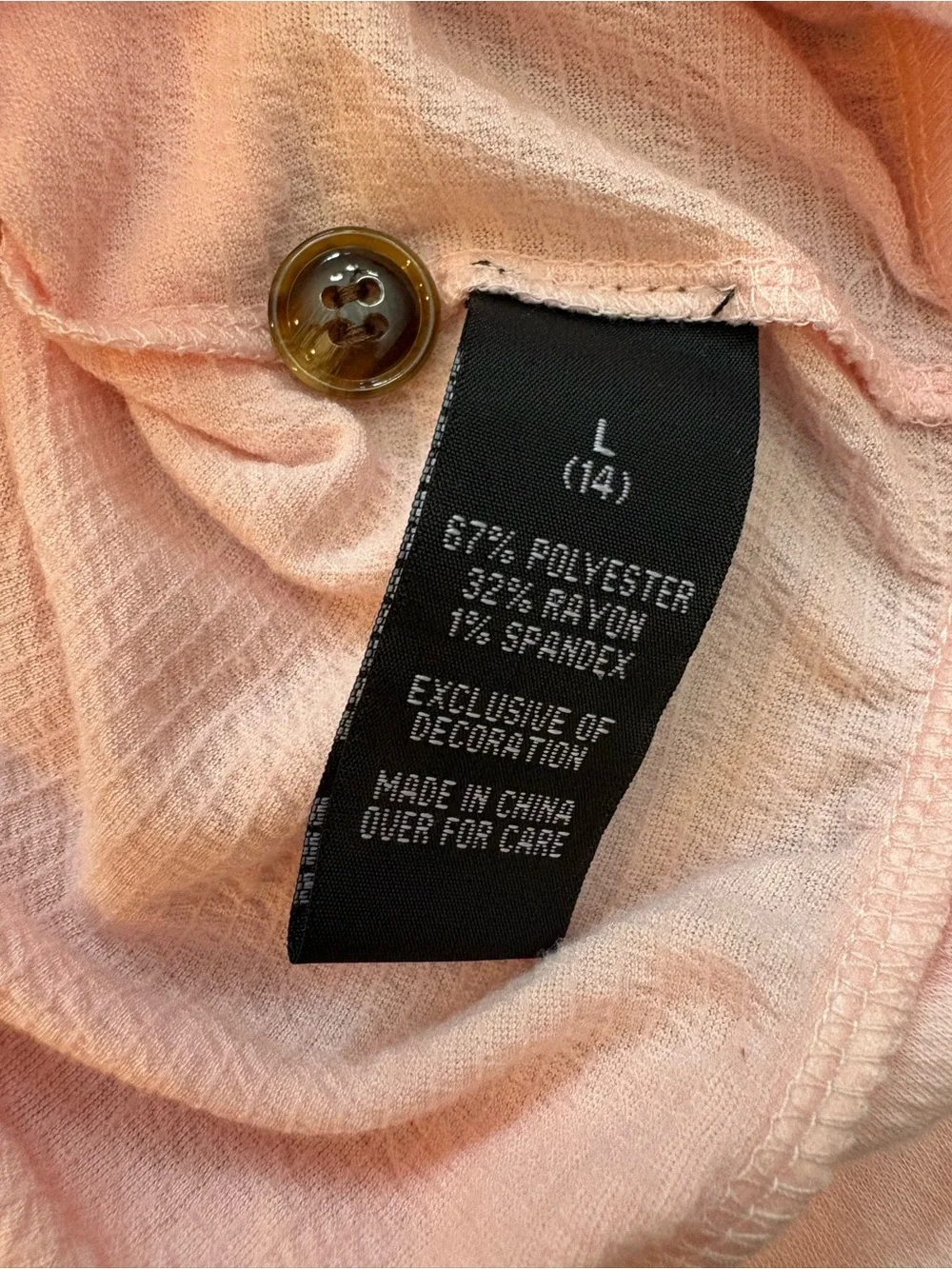 Amy Byer Soft Pink Button-Front Tank with Lace Detail